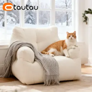 Beige Chair Bean Bag