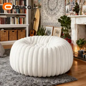 White Circle Bean Bag