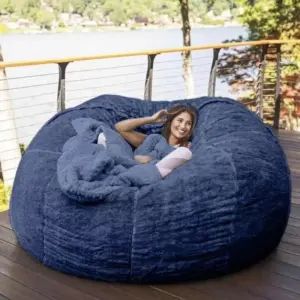 Blue Designer Lazy Bean Bag